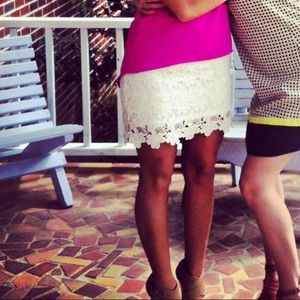 Cotton lace skirt